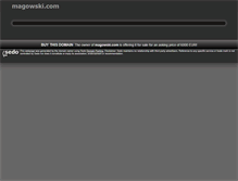 Tablet Screenshot of magowski.com